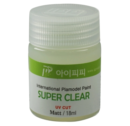 [IPP도료] 슈퍼클리어 UV CUT(자외선 차단) 무광 18ml [UCM18] 아이피피 락카 도료