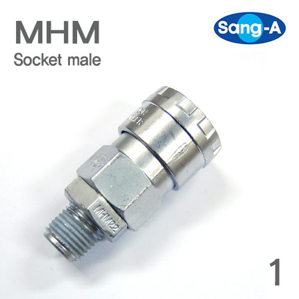 상아 에어카플러 MHM22-S 1/4인치 원터치 카플러