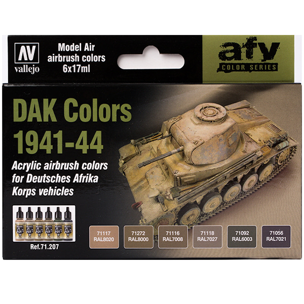 바예호 아크릴도료 세트 DAK Colors 1941-1944 (Model Air) 71207