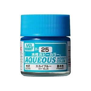 군제 아크릴도료 Aqueous 수성도료 스카이 블루 유광 H025