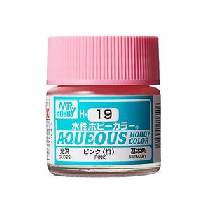 군제 아크릴도료 Aqueous 수성도료  핑크 유광 H019