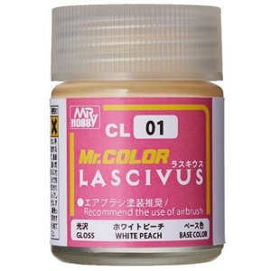 군제 락카 도료 CL01 LASCIVUS 화이트 피치 유광 18ml