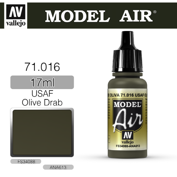 바예호 모델에어 17ml USAF Olive Drab 71016