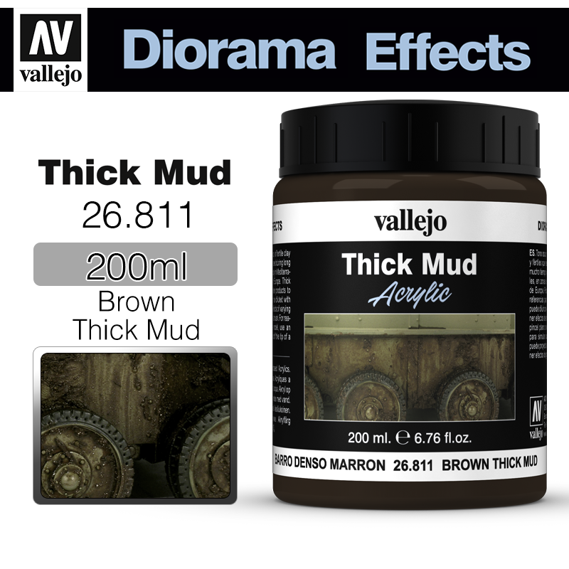 바예호 Thick Mud Texture Brown Thick Mud 26811
