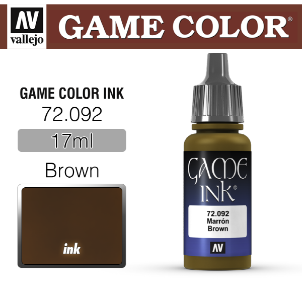 바예호 게임컬러 (잉크) Brown Ink 72092