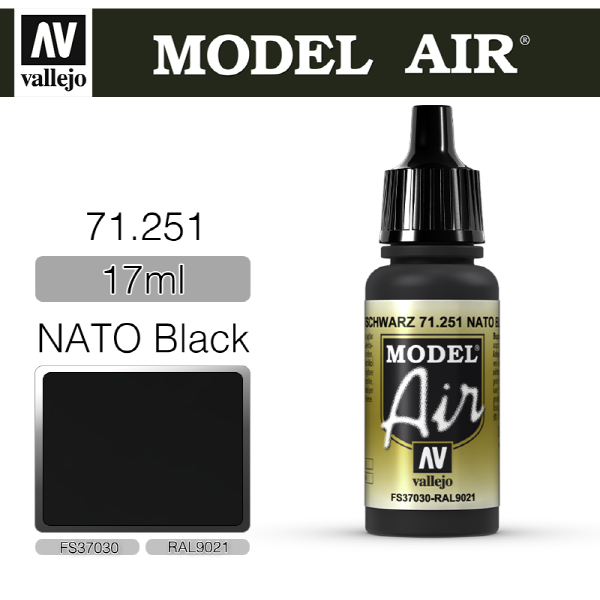 바예호 모델에어 17ml NATO Black 71251
