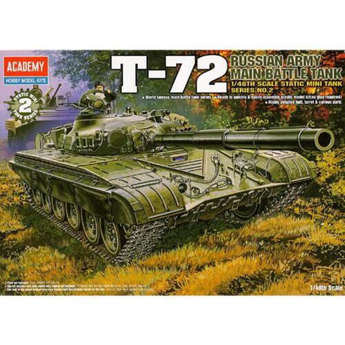 아카데미과학 1/48 러시아육군 주력전차 T-72 13006