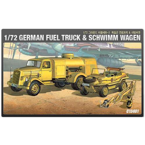 아카데미과학 1/72 독일군 연료트럭 &amp; 쉬빔 바겐 13401