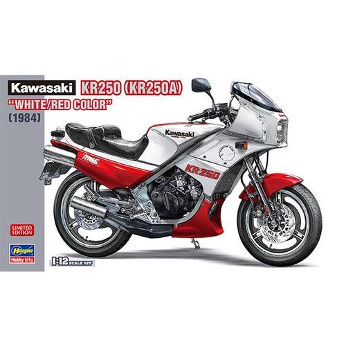 하세가와 1/12 Kawasaki KR250 &#039;WHITE/RED COLOR&#039; 21745