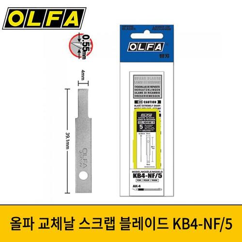 OLFA 올파 교체날 스크랩 블레이드 KB4-NF/5