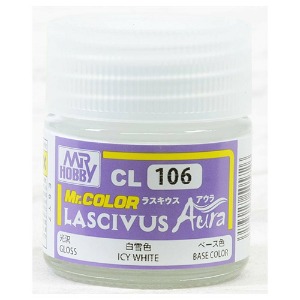 군제 락카 도료 CL106 LASCIVUS Aura 아이시 화이트 유광 10ml
