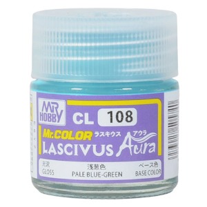 군제 락카 도료 CL108 LASCIVUS Aura 페일 블루 그린 유광 10ml