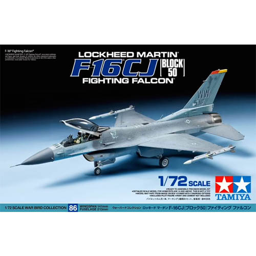 타미야 1/72 록히드 마틴 F-16CJ 블록 50 파이팅 팰콘 완전 무장 버전 60788