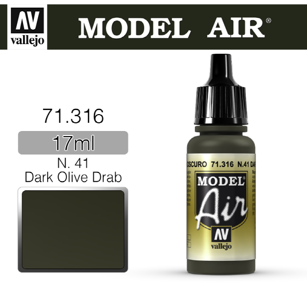바예호 모델에어 17ml N41 Dark Olive Drab 71316