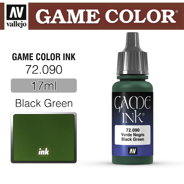 바예호 게임컬러 (잉크) Black Green Ink 72090