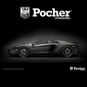Pocher BBPHK121F 1대8 람보르기니 아벤타도르 로드스터 - 블랙