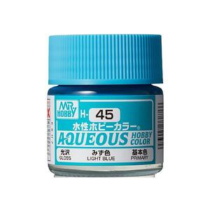 군제 아크릴도료 Aqueous 수성도료 라이트 블루 유광 H045
